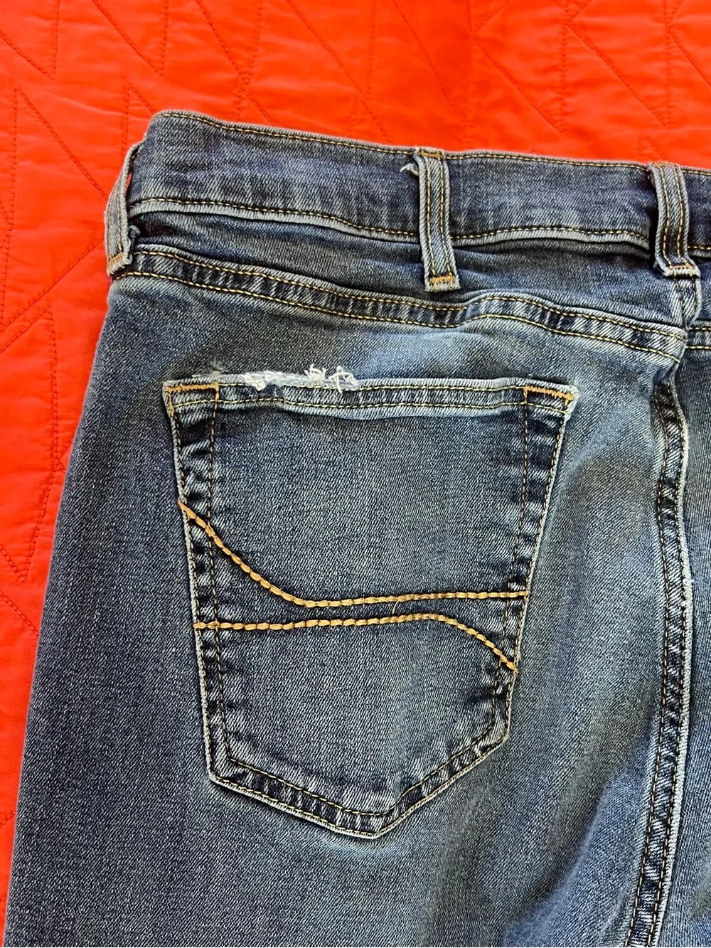 Hollister Slim Skinny Distressed Dark Wash Jeans